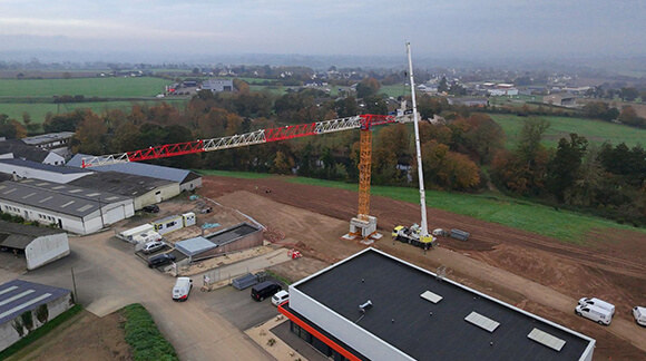S.L.M.T : Location et montage de grues de chantier en Bretagne : 22 et 29